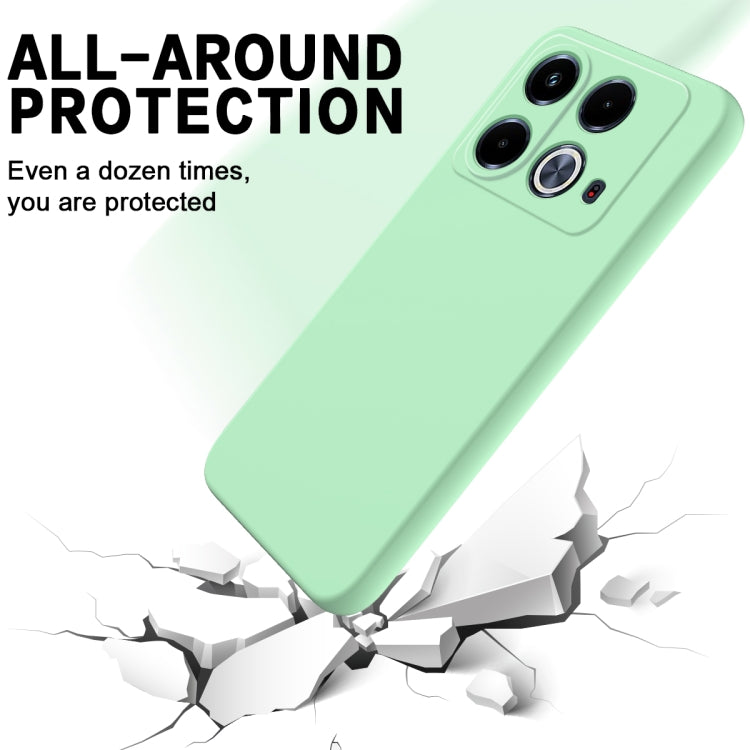 For Infinix Note 40 4G Solid Color Liquid Silicone Dropproof Full Coverage Protective Case(Green) - Infinix Cases by buy2fix | Online Shopping UK | buy2fix