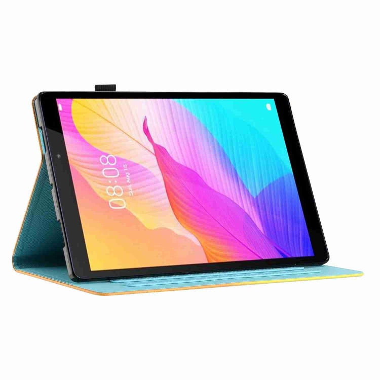 For iPad 11 Pro 2024 / 2020 / Air 4 10.9 Painted Pattern Stitching Smart Leather Tablet Case(Waves) - iPad Air (2022) / (2020) 10.9 Cases by buy2fix | Online Shopping UK | buy2fix