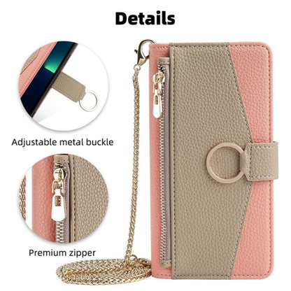 For Blackview Oscal C30 / Oscal C30 Pro Crossbody Litchi Texture Leather Phone Case(Pink) - More Brand by buy2fix | Online Shopping UK | buy2fix