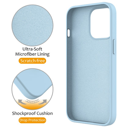 For iPhone 13 Pro Max MagSafe Magnetic Liquid Silicone Phone Case with Ring Holder(Sky Blue) - iPhone 13 Pro Max Cases by buy2fix | Online Shopping UK | buy2fix