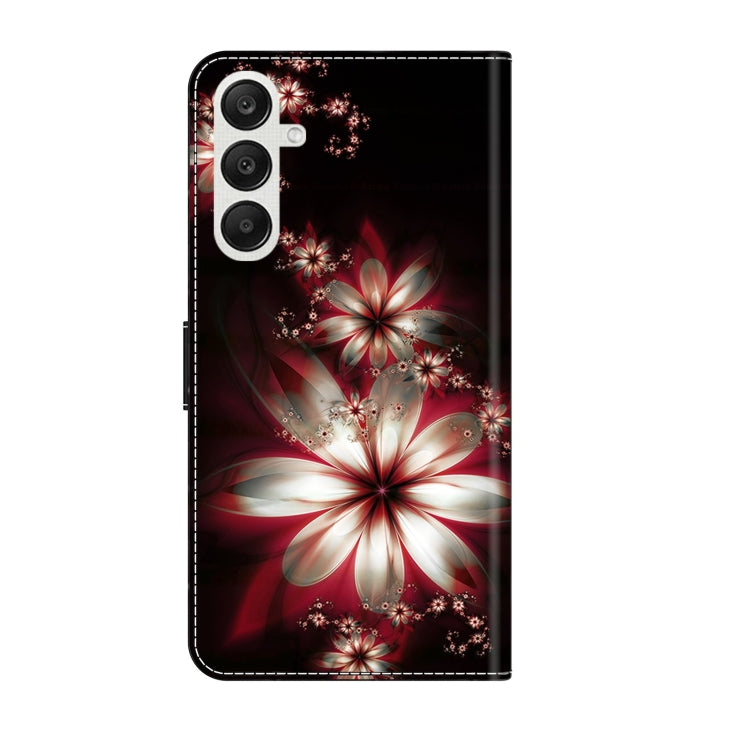 For Samsung Galaxy A55 5G Crystal 3D Shockproof Protective Leather Phone Case(Fantastic Flower) - Galaxy Phone Cases by buy2fix | Online Shopping UK | buy2fix