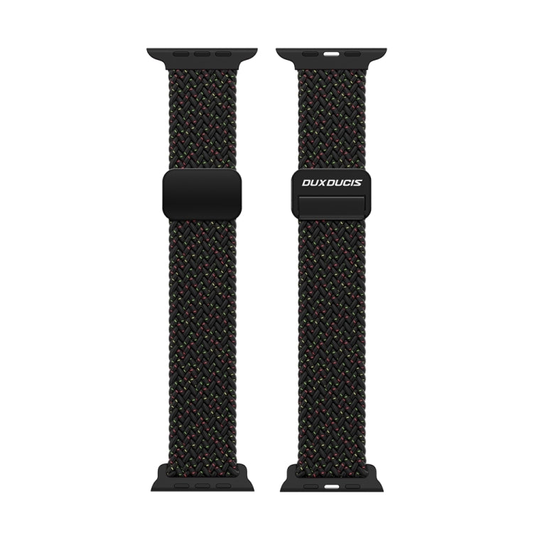 For Apple Watch Series 10 42mm DUX DUCIS Mixture Pro Series Magnetic Buckle Nylon Braid Watch Band(Black Unity) - Watch Bands by DUX DUCIS | Online Shopping UK | buy2fix