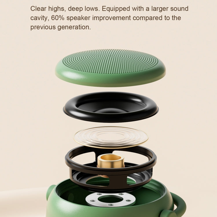 EWA A20 Mini Bluetooth Bass Radiator Metal Speaker(Yellow) - Mini Speaker by EWA | Online Shopping UK | buy2fix