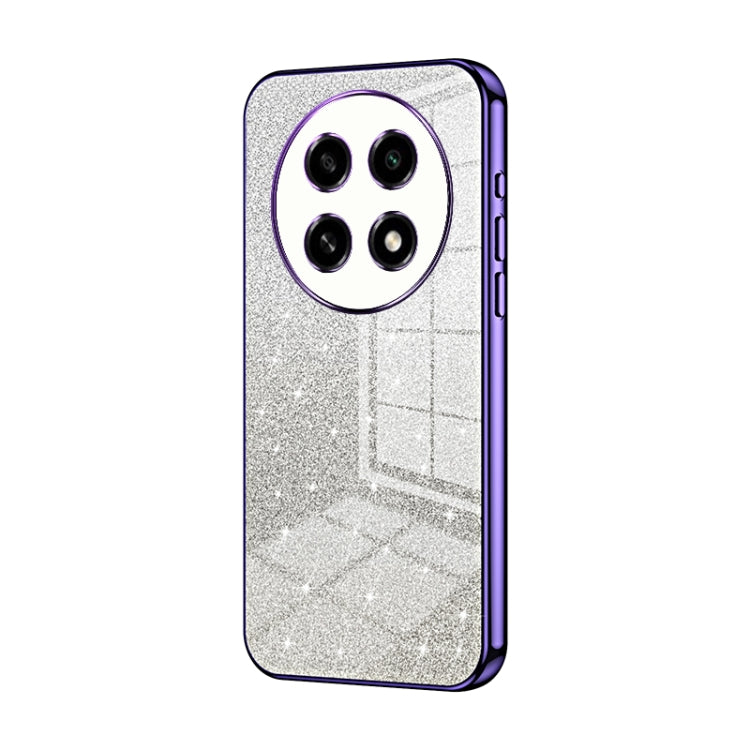 For OPPO A2 Pro Gradient Glitter Powder Electroplated Phone Case(Purple) - A2 Pro Cases by buy2fix | Online Shopping UK | buy2fix