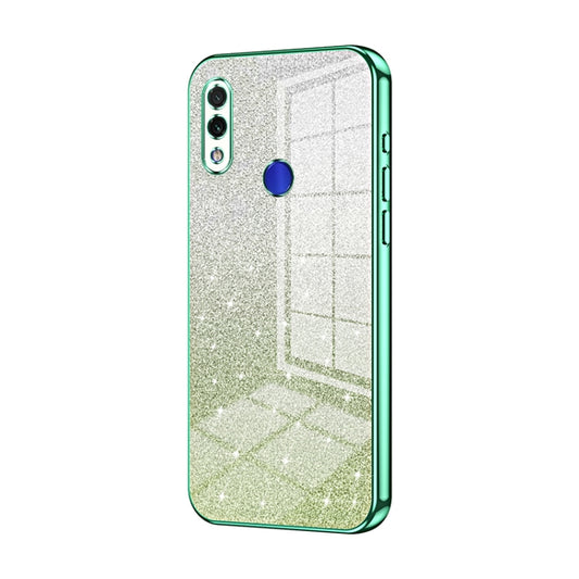 For Xiaomi Redmi Note 7 / Note 7 Pro Gradient Glitter Powder Electroplated Phone Case(Green) - Xiaomi Cases by buy2fix | Online Shopping UK | buy2fix