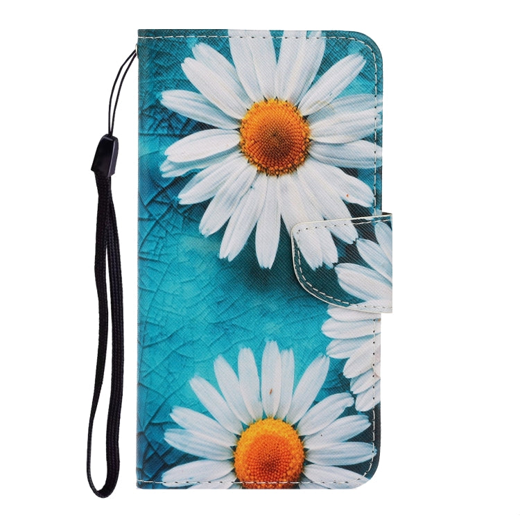 For Xiaomi Redmi Note 13 5G Colored Drawing Pattern Leather Phone Case(Daisy) - Note 13 Cases by buy2fix | Online Shopping UK | buy2fix