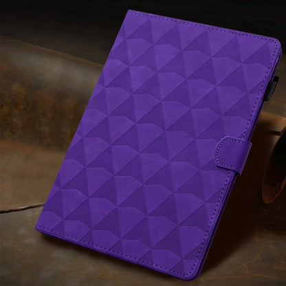 For Lenovo Tab M11/Xiaoxin Pad 11 2024 Diamond Texture Embossed Leather Smart Tablet Case(Purple) - Lenovo by buy2fix | Online Shopping UK | buy2fix