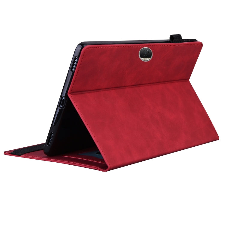 For Honor Pad 9 Splicing Shockproof Leather Tablet Case(Red) - Honor by buy2fix | Online Shopping UK | buy2fix