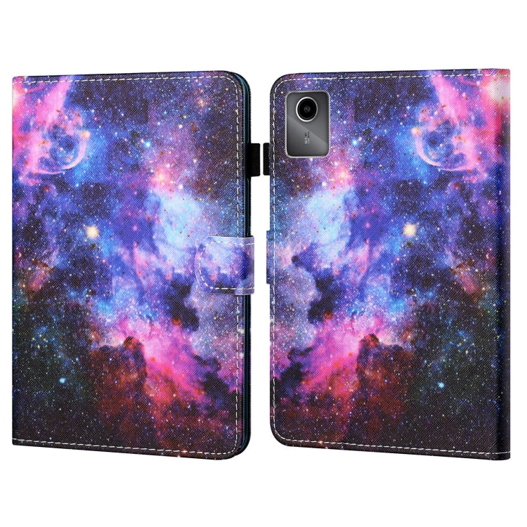 For Lenovo Tab M11/ Xiaoxin Pad 11 2024 Coloured Drawing Stitching Smart Leather Tablet Case(Starry Sky) - Lenovo by buy2fix | Online Shopping UK | buy2fix