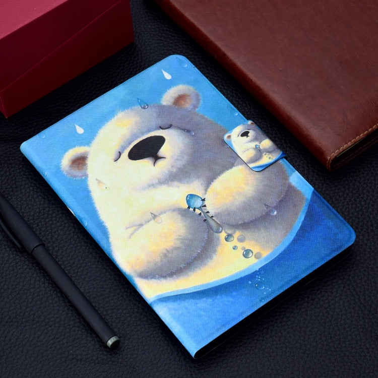 For Lenovo Tab M11/ Xiaoxin Pad 11 2024 Voltage Coloured Drawing Smart Leather Tablet Case(Polar Bear) - Lenovo by buy2fix | Online Shopping UK | buy2fix