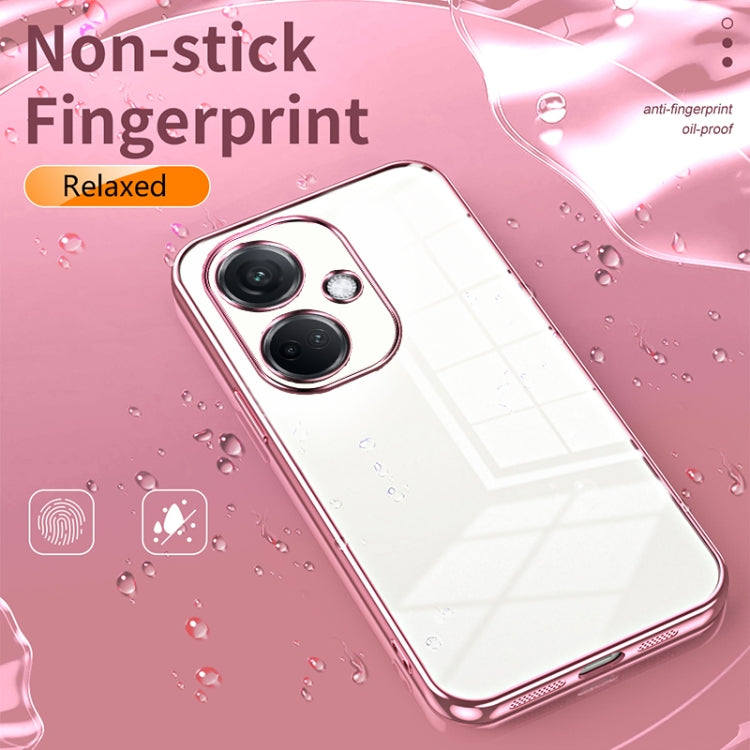 For OPPO K11 Transparent Plating Fine Hole Phone Case(Purple) - OPPO Cases by buy2fix | Online Shopping UK | buy2fix