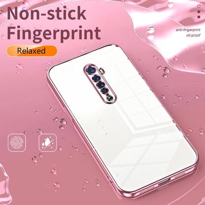 For OPPO Reno2 Transparent Plating Fine Hole Phone Case(Black) - OPPO Cases by buy2fix | Online Shopping UK | buy2fix