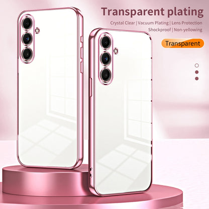 For Samsung Galaxy C55 Transparent Plating Fine Hole Phone Case(Purple) - Galaxy Phone Cases by buy2fix | Online Shopping UK | buy2fix