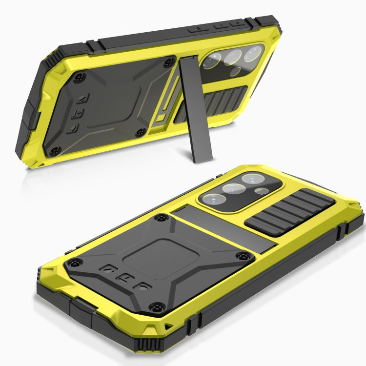 For Samsung Galaxy S24+ 5G R-JUST Life Waterproof Dustproof Shockproof Phone Case(Yellow) - Galaxy S24+ 5G Cases by R-JUST | Online Shopping UK | buy2fix