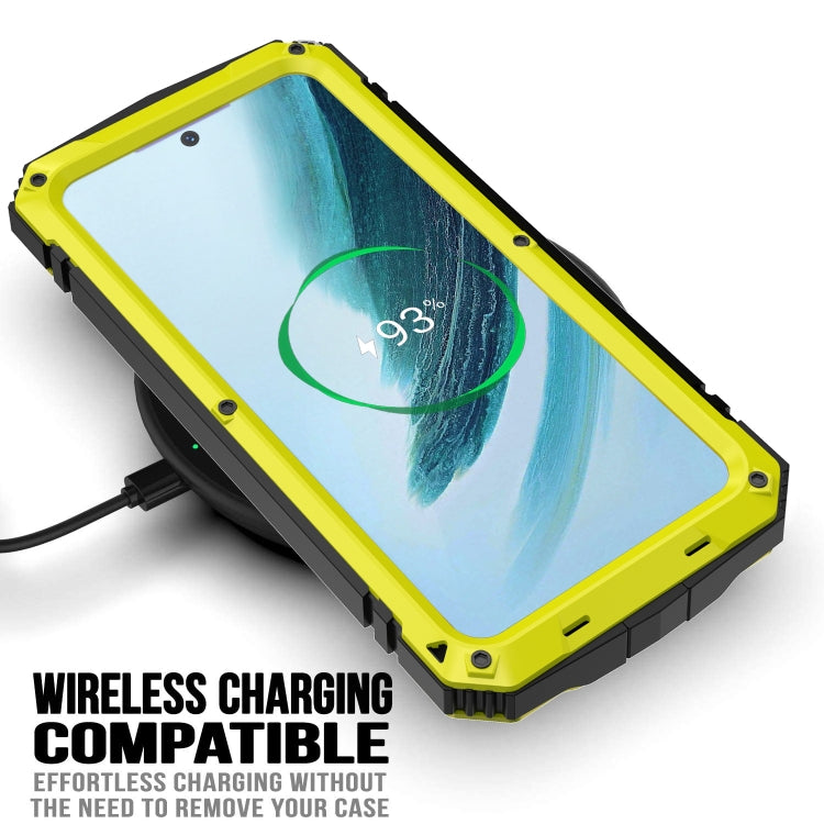 For Samsung Galaxy S24+ 5G R-JUST Life Waterproof Dustproof Shockproof Phone Case(Yellow) - Galaxy S24+ 5G Cases by R-JUST | Online Shopping UK | buy2fix