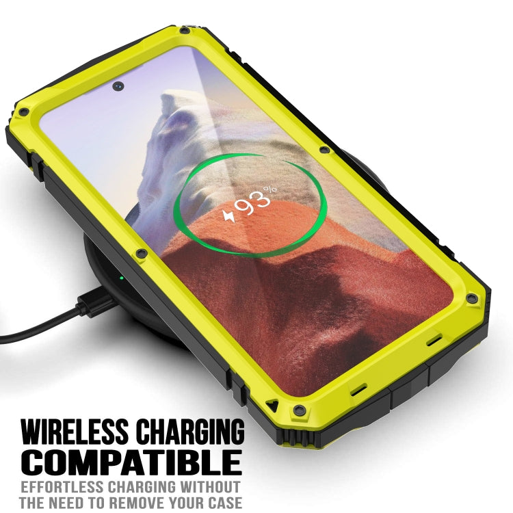 For Samsung Galaxy S24 5G R-JUST Life Waterproof Dustproof Shockproof Phone Case(Yellow) - Galaxy S24 5G Cases by R-JUST | Online Shopping UK | buy2fix