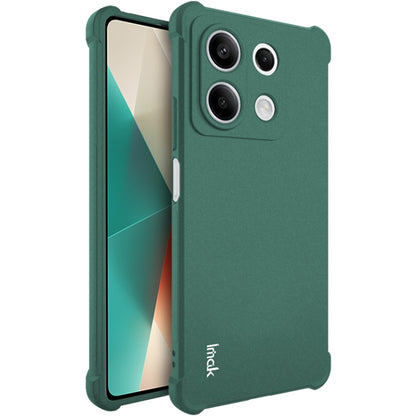 For Xiaomi Redmi Note 13 5G imak Shockproof Airbag TPU Phone Case(Matte Green) - Note 13 Cases by imak | Online Shopping UK | buy2fix