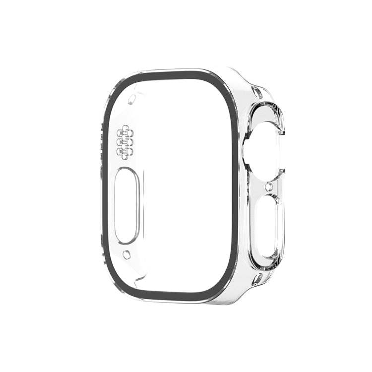 For Apple Watch Ultra 2 / Ultra 49mm Painting PC Hybrid Tempered Film Integrated Watch Case(Transparent) - Watch Cases by buy2fix | Online Shopping UK | buy2fix