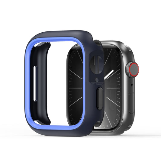 For Apple Watch 4 / 5 / 6 / SE 44mm DUX DUCIS Bamo Series Hollow PC + TPU Watch Protective Case(Midnight Blue+Blue) - Watch Cases by DUX DUCIS | Online Shopping UK | buy2fix