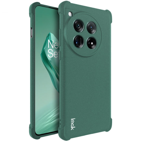 For OnePlus 12 5G imak Shockproof Airbag TPU Phone Case(Matte Green) - OnePlus Cases by imak | Online Shopping UK | buy2fix