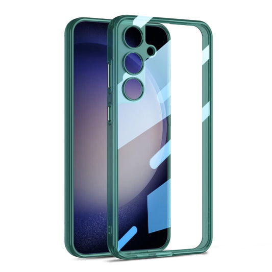 For Samsung Galaxy S24+ 5G GKK Space Frame Transparent PC + TPU Phone Case(Transparent Green) - Galaxy S24+ 5G Cases by GKK | Online Shopping UK | buy2fix