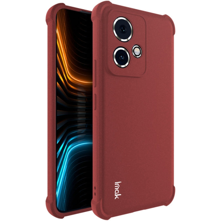 For Honor 90 GT 5G imak Shockproof Airbag TPU Phone Case(Matte Red) - Honor Cases by imak | Online Shopping UK | buy2fix