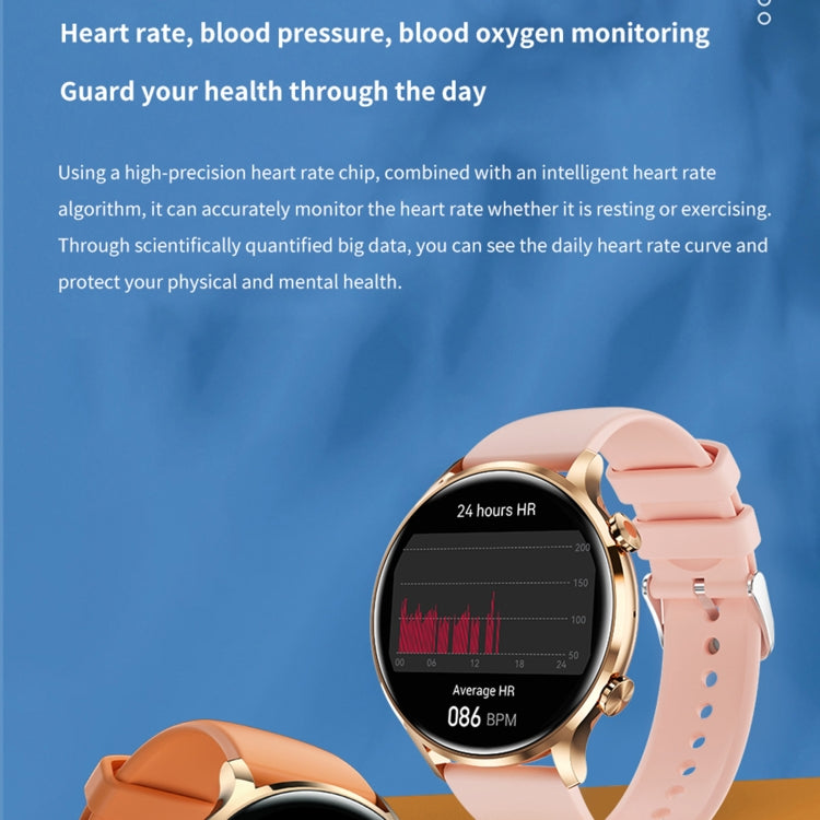 QS40 1.39 inch BT5.2 Smart Sport Watch, Support Bluetooth Call / Sleep / Blood Oxygen / Temperature / Heart Rate / Blood Pressure Health Monitor(Pink) - Smart Watches by buy2fix | Online Shopping UK | buy2fix