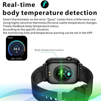 QX9 1.96 inch BT5.2 Smart Sport Watch, Support Bluetooth Call / Sleep / Blood Oxygen / Heart Rate / Blood Pressure Health Monitor(Blue) - Smart Watches by buy2fix | Online Shopping UK | buy2fix