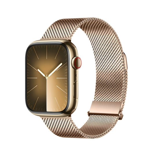 For Apple Watch SE 2023 40mm DUX DUCIS Milanese Pro Series Stainless Steel Watch Band(Gold) - Watch Bands by DUX DUCIS | Online Shopping UK | buy2fix