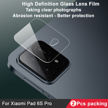 For Xiaomi Pad 6S Pro 12.4 2 PCS/Set IMAK HD Glass Rear Camera Lens Film - Others by imak | Online Shopping UK | buy2fix