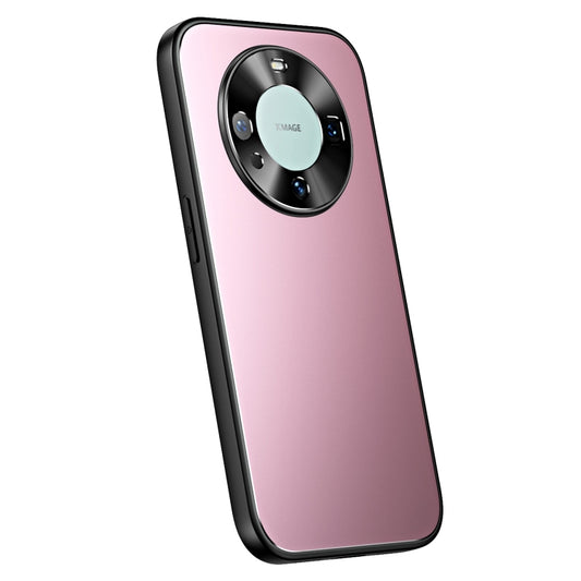 For Huawei Mate 60 R-JUST RJ-61 Electroplating Frosted TPU + PC Phone Case(Pink) - Huawei Cases by R-JUST | Online Shopping UK | buy2fix