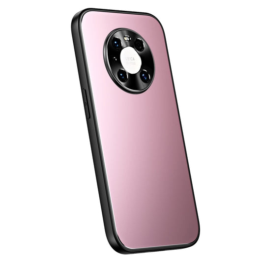 For Huawei Mate 40 Pro R-JUST RJ-61 Electroplating Frosted TPU + PC Phone Case(Pink) - Huawei Cases by R-JUST | Online Shopping UK | buy2fix