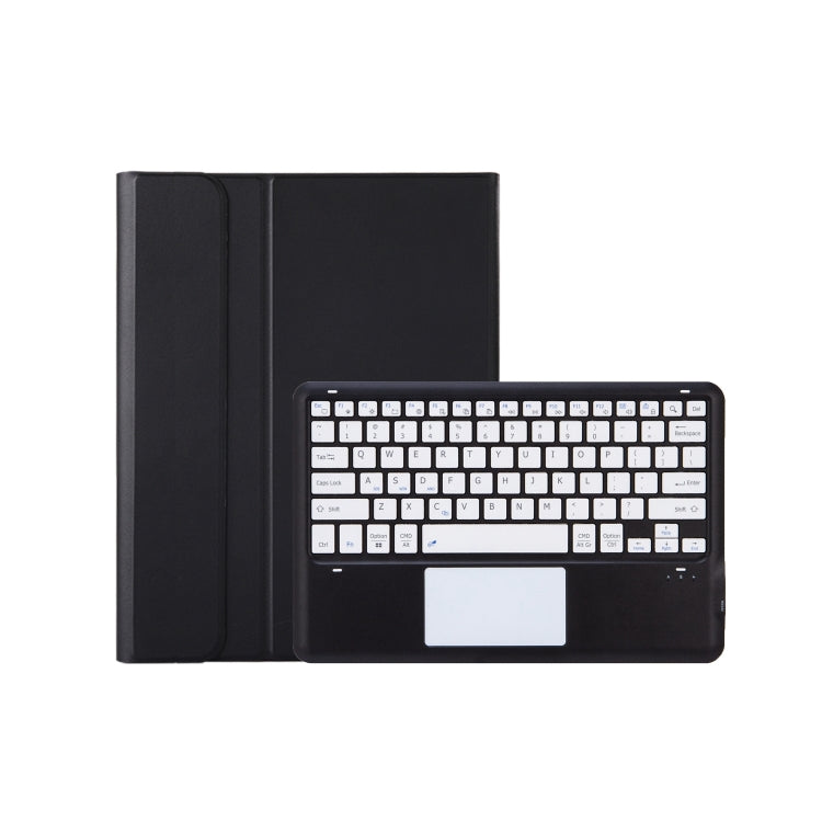 For Xiaomi Pad 6S Pro 12.4 Lambskin Texture Detachable Bluetooth Keyboard Leather Case with Touchpad(Black White) - Others Keyboard by buy2fix | Online Shopping UK | buy2fix