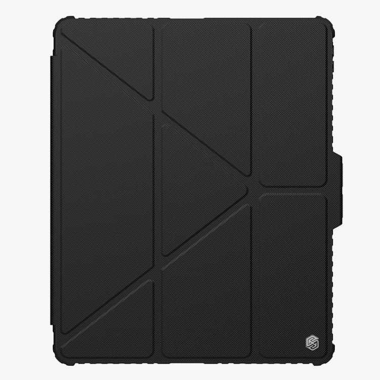 For iPad Pro 13 2024 NILLKIN Bumper Pro Multi-angle Folding Style Tablet Leather Case(Black) - iPad Pro 13 2024 Cases by NILLKIN | Online Shopping UK | buy2fix