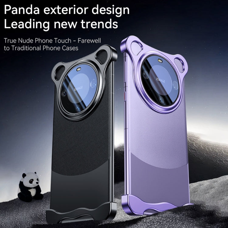 For Huawei Mate 60 Frameless Metal Corner Pad Phone Case with Lens Film(Silver) - Huawei Cases by buy2fix | Online Shopping UK | buy2fix