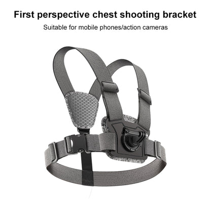 3 in 1 Adjustable Body Mount Belt Chest Strap with Mount & Screw(Grey) - Chest Belt by RUIGPRO | Online Shopping UK | buy2fix