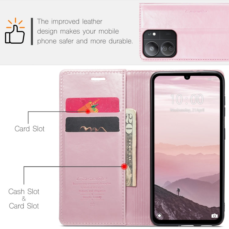 For Xiaomi Redmi 13C CaseMe 003 Crazy Horse Texture Flip Leather Phone Case(Pink) - Xiaomi Cases by CaseMe | Online Shopping UK | buy2fix