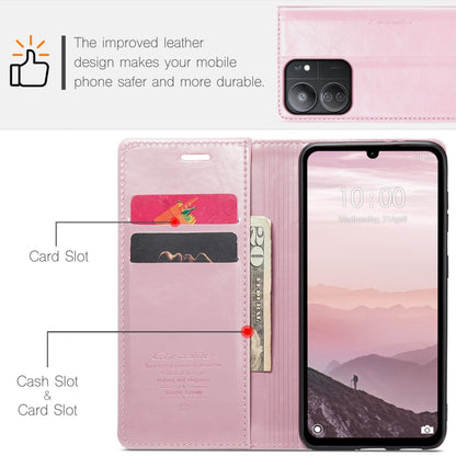 For Xiaomi Redmi 13C CaseMe 003 Crazy Horse Texture Flip Leather Phone Case(Pink) - Xiaomi Cases by CaseMe | Online Shopping UK | buy2fix