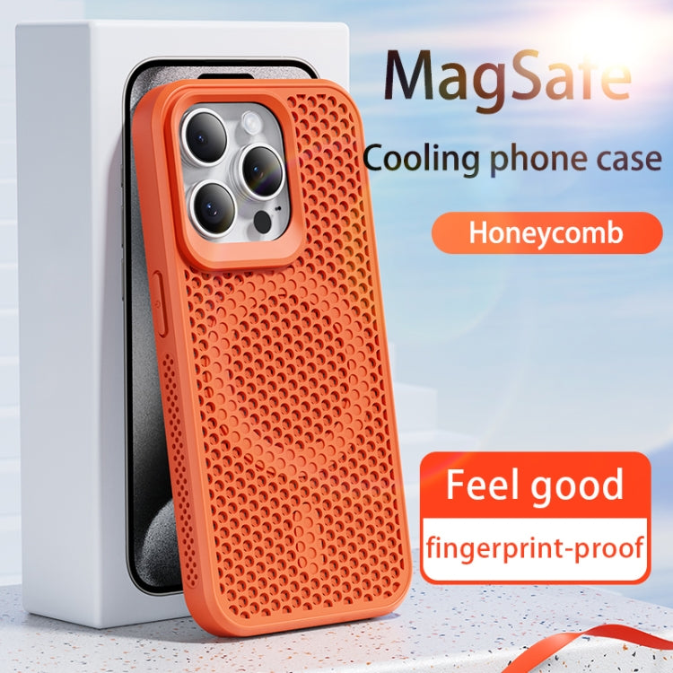 For iPhone 16 Pro MagSafe Magnetic Heat Dissipation Phone Case(Brown) - iPhone 16 Pro Cases by buy2fix | Online Shopping UK | buy2fix