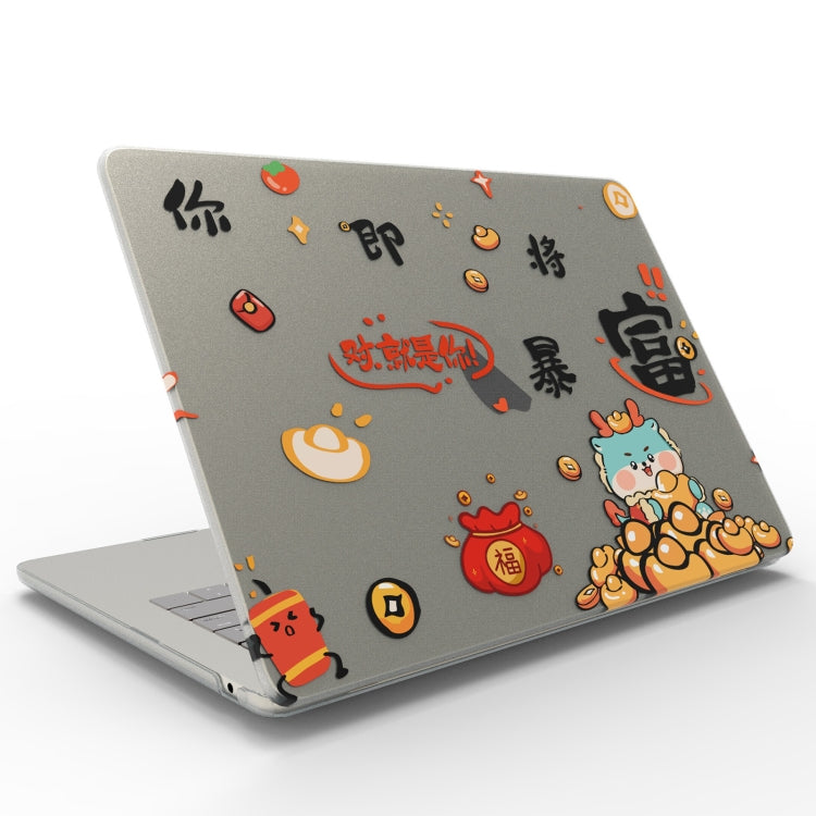 For MacBook Air 15 M2 A2941 / M3 A3114 UV Printed Pattern Laptop Frosted Protective Case(DDC-1689) - MacBook Air Cases by buy2fix | Online Shopping UK | buy2fix