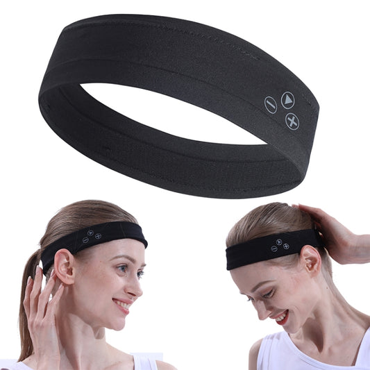 Mucro B01 Turban Style Wireless Bluetooth Headset Sports Headband(Black) - Smart Hats by Mucro | Online Shopping UK | buy2fix