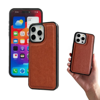 For iPhone 16 Pro Multifunctional Seven Cards Wallet Leather Phone Case(Brown) - iPhone 16 Pro Cases by buy2fix | Online Shopping UK | buy2fix