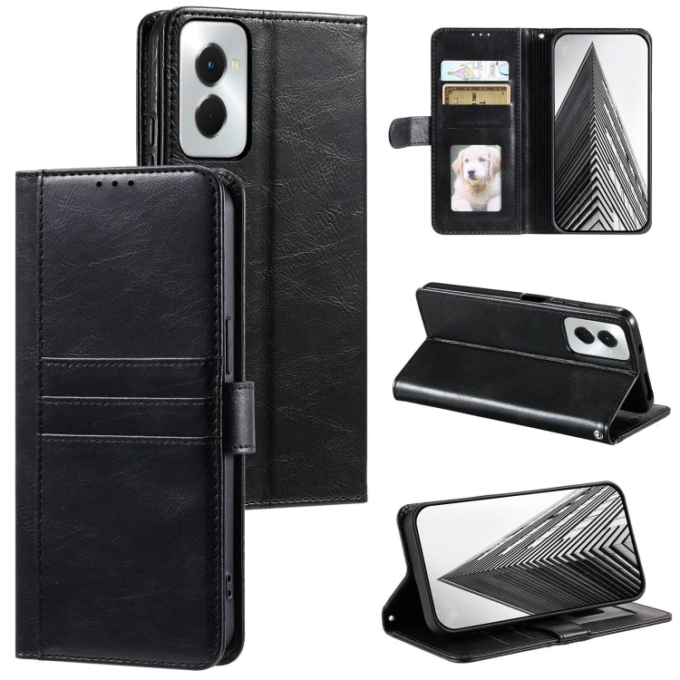 For Motorola Moto G Power 2024 Simple 6-Card Wallet Leather Phone Case(Black) - Motorola Cases by buy2fix | Online Shopping UK | buy2fix