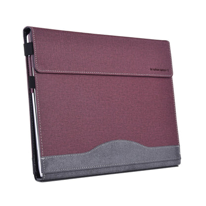 For Lenovo ThinkPad X1 Yoga Gen 6 Cloth Texture Laptop Leather Protective Case(Wine Red) - Other by buy2fix | Online Shopping UK | buy2fix