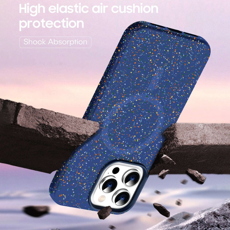 For iPhone 14 Pro Colorful Frosted Magsafe PC Hybrid TPU Phone Case(Blue) - iPhone 14 Pro Cases by buy2fix | Online Shopping UK | buy2fix