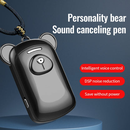 JNN Q6 Bear Smart Noise Cancelling Voice Recorder, Memory:8GB(Black) - Recording Pen by JNN | Online Shopping UK | buy2fix