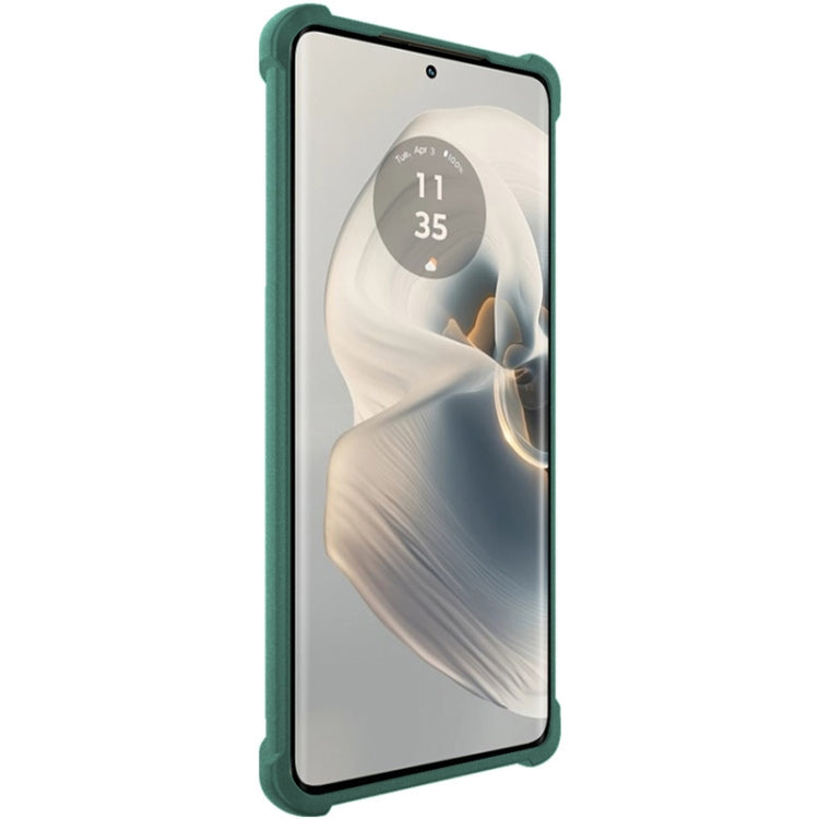 For Motorola Edge 50 Pro imak Shockproof Airbag TPU Phone Case(Matte Green) - Motorola Cases by imak | Online Shopping UK | buy2fix