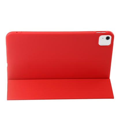 For iPad Air 13 2024 Three-fold Holder Flip Tablet Leather Case(Red) - iPad Air 13 2024 Cases by buy2fix | Online Shopping UK | buy2fix