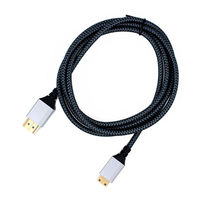 HDTV to Mini HDTV 4K UHD Video Transmission Braided Cable, Length:3m(Grey) - Cable by buy2fix | Online Shopping UK | buy2fix