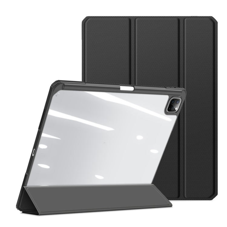 For iPad Pro 13 2024 DUX DUCIS TOBY Series Antiskid Leather Tablet Case with Sleep / Wake-up Function(Black) - iPad Pro 13 2024 Cases by DUX DUCIS | Online Shopping UK | buy2fix